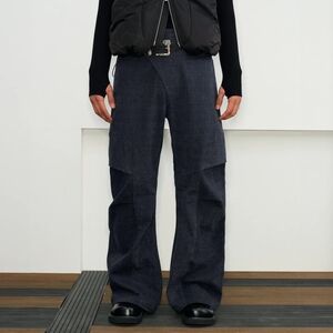 NWT KREATE Paradise Crinkled Asymmetrical Closing Pants Men's, M